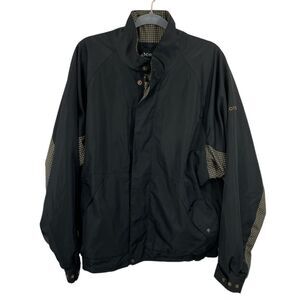 FootJoy DryJoys Golf‎ Wind and Rain Jacket Men's LARGE Black Outerwear Athletic